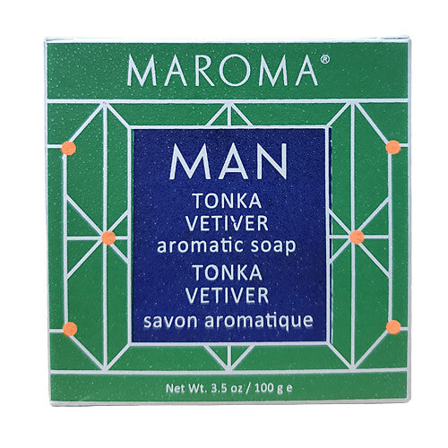 Maroma Man Soap, Tonka Vetiver, 3.5 Ounces
