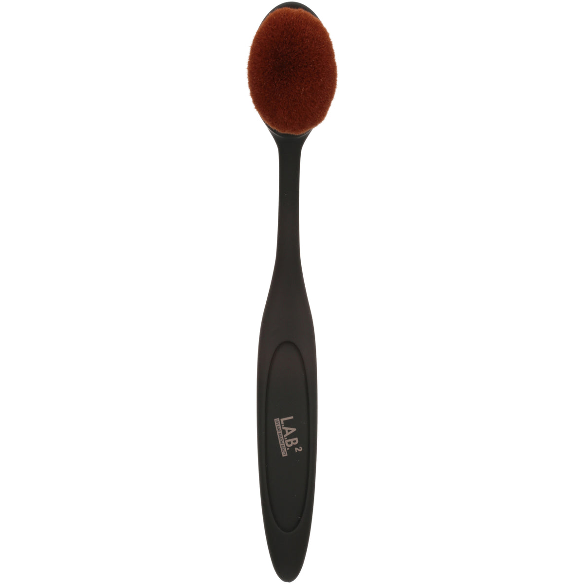 Oval Makeup Brush for Face & Eyes - Synthetic Fiber, Ergonomic Handle