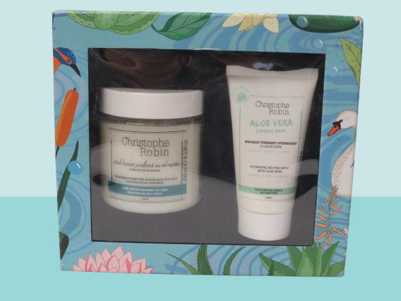 Hydrating Cleansing Scrub & Melting Mask Set for Glowing Skin