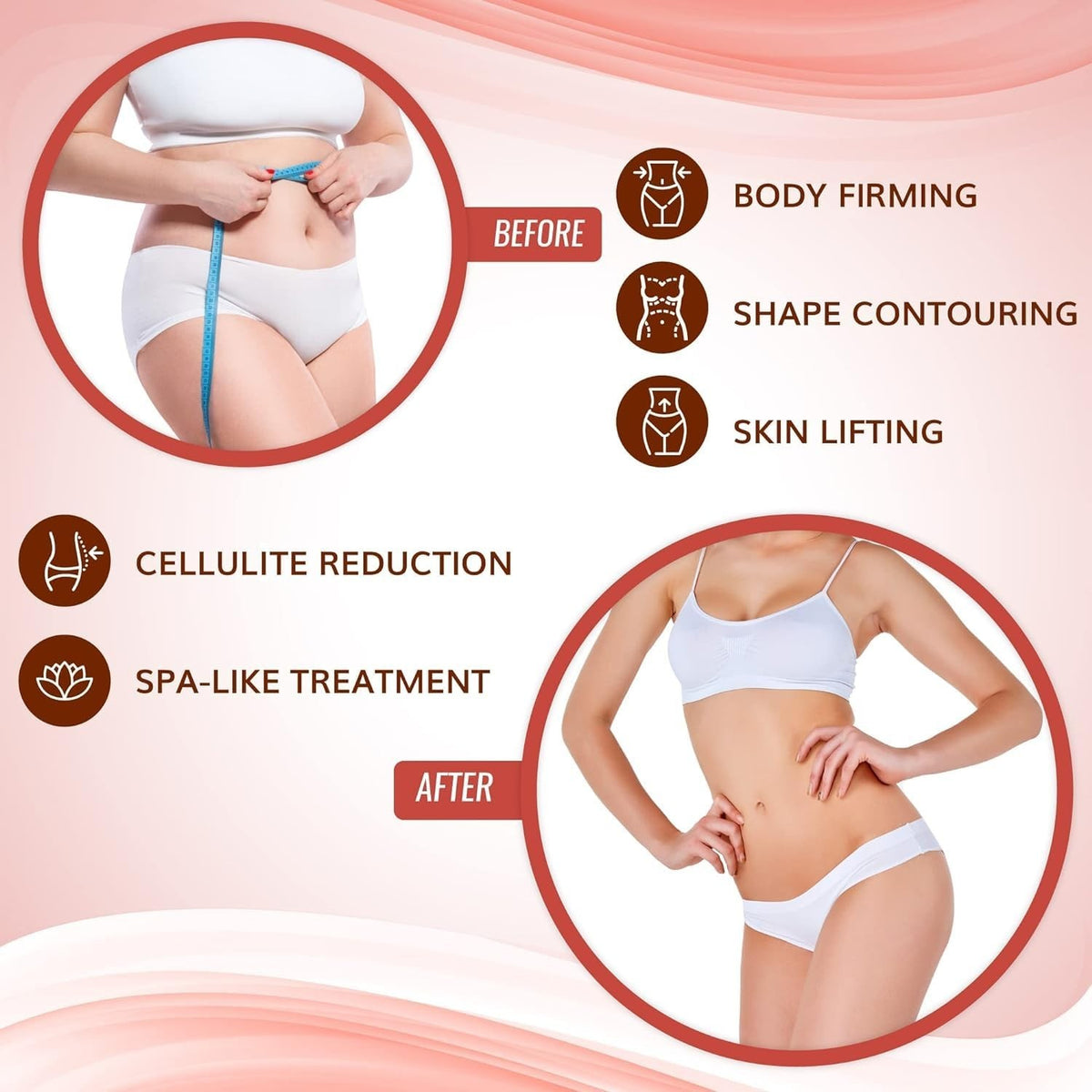Body Sculpting Wrap Patch - Belly, Arms, Legs (5 Patches)