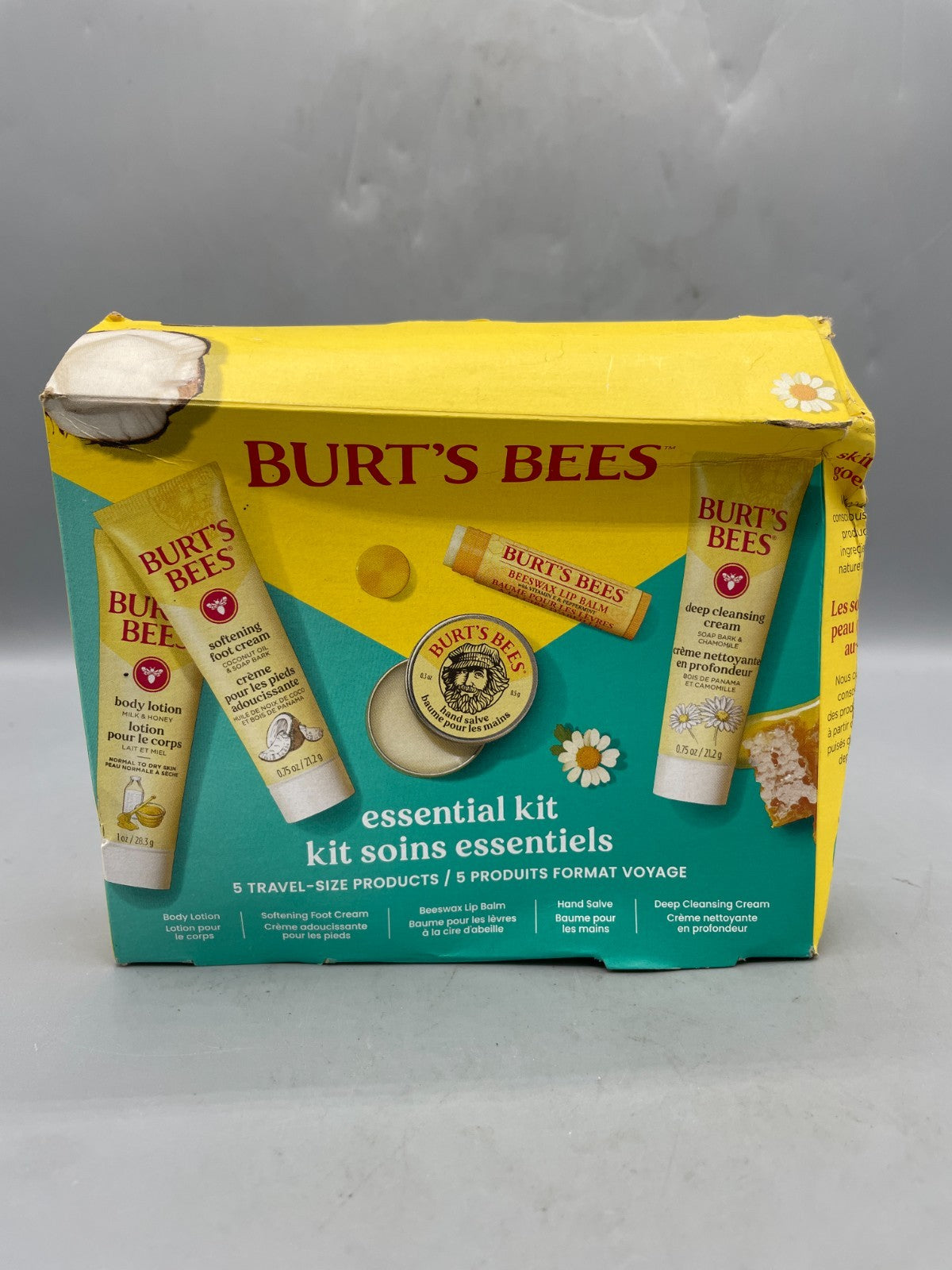Burt's Bees Essential Travel Gift Set - 5 Mini Skincare Products
