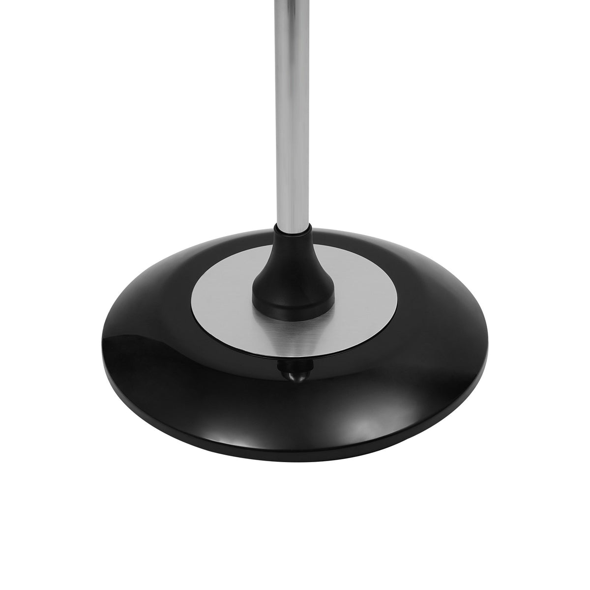 Freestanding Hair Dryer Stand with Tray & Spiral Holders - Black