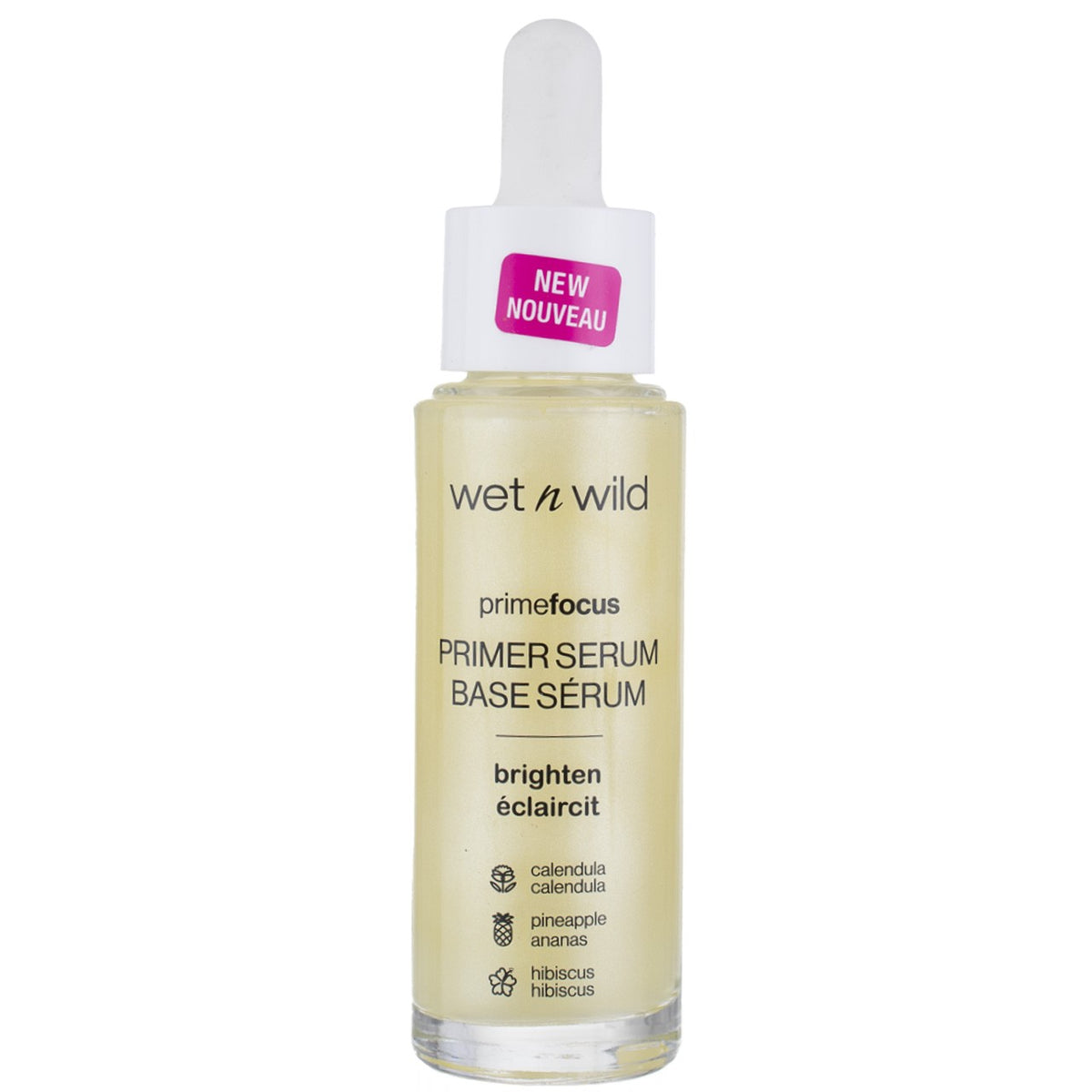 Wet n Wild PrimeFocus Primer Serum with Calendula & Pineapple for Radiant Skin - 1 Fl Oz