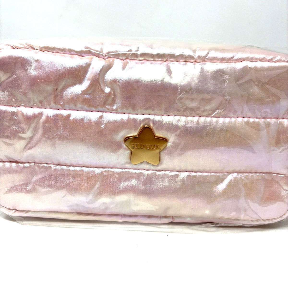 Pink Iridescent Travel Makeup Case - Iridescent Cosmetic Organizer
