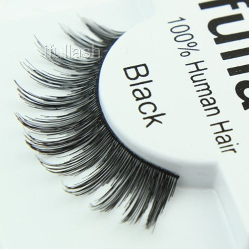 False Eyelashes 100% Human Hair Natural Look for Daily Use - 6 or 12 Pairs