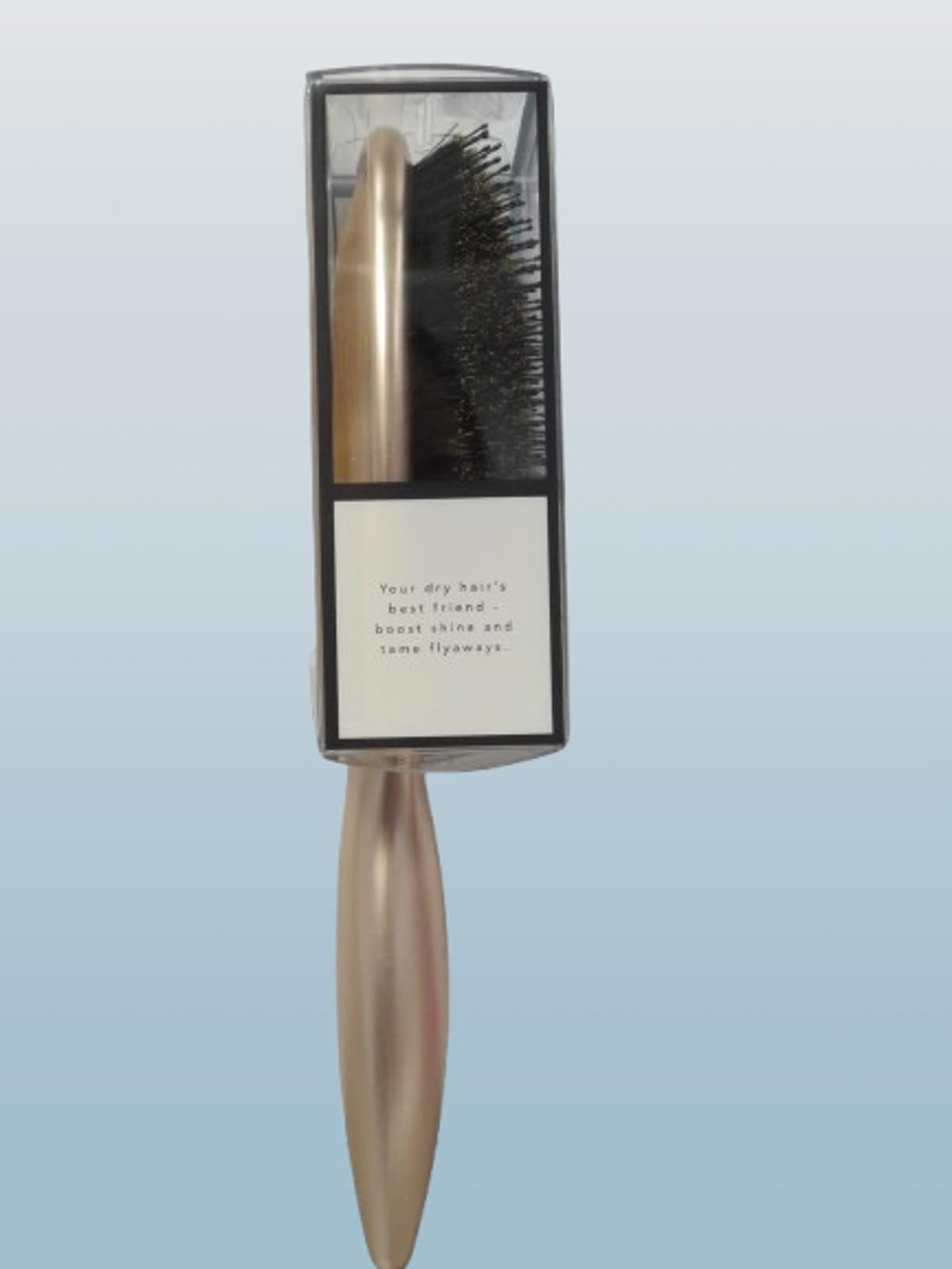 Finish & Shine Boar Bristle Hair Brush Set - Gold, Pack of 2