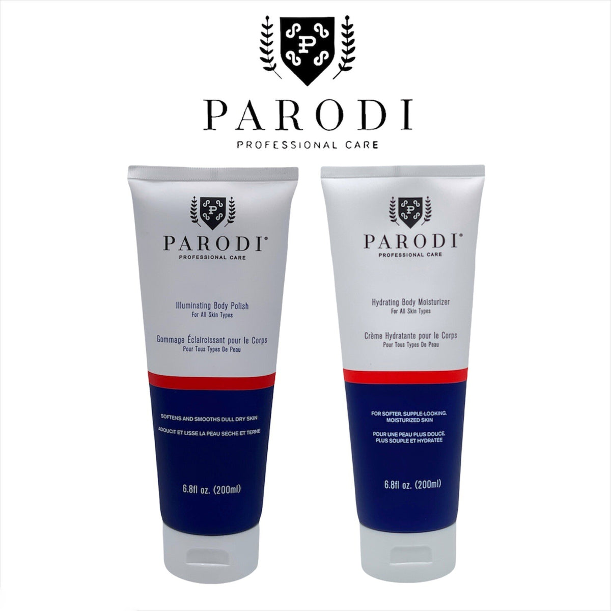 Body Polish & Hydrating Moisturizer Set - Brightening & Nourishing 6.8 oz