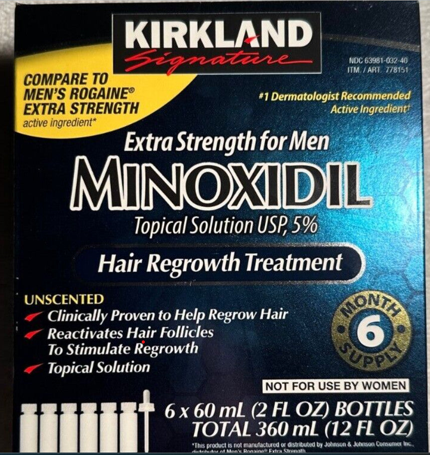 ✳️KIRKLAND Minoxidil 5% Extra Strength Men Hair Regrowth Solution 6