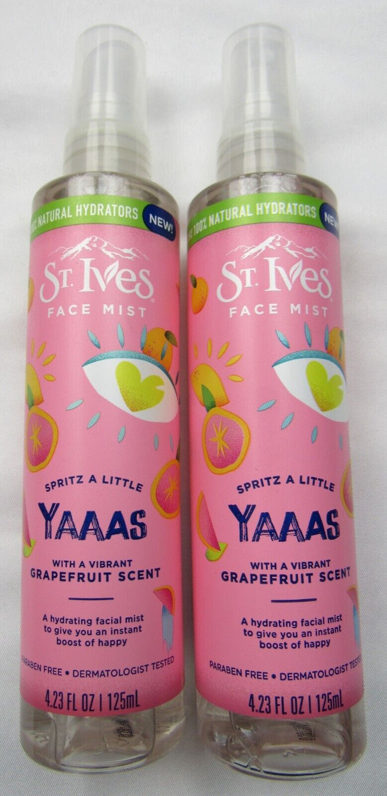 St. Ives Face Mist Grapefruit Scent 4.23 fl. oz 2 Pack