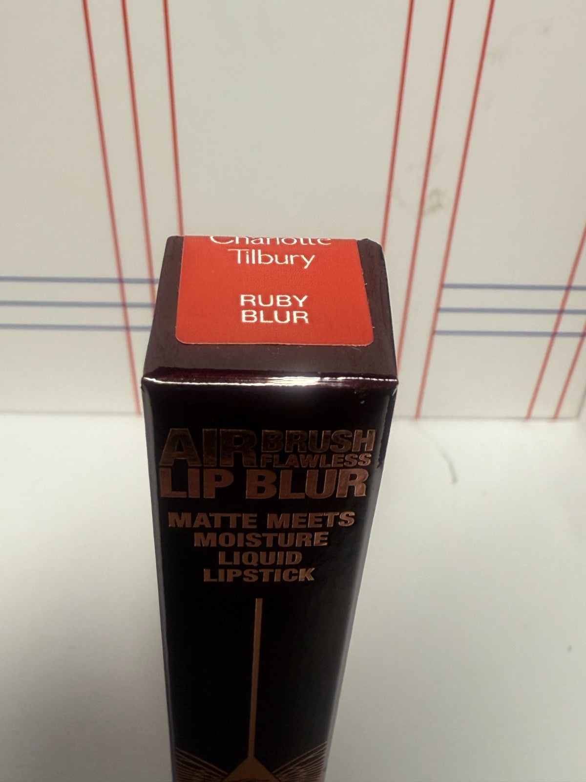 Charlotte Tilbury Air Brush Flawless Lip Blur Liquid Lipstick Ruby Blur 0.22oz