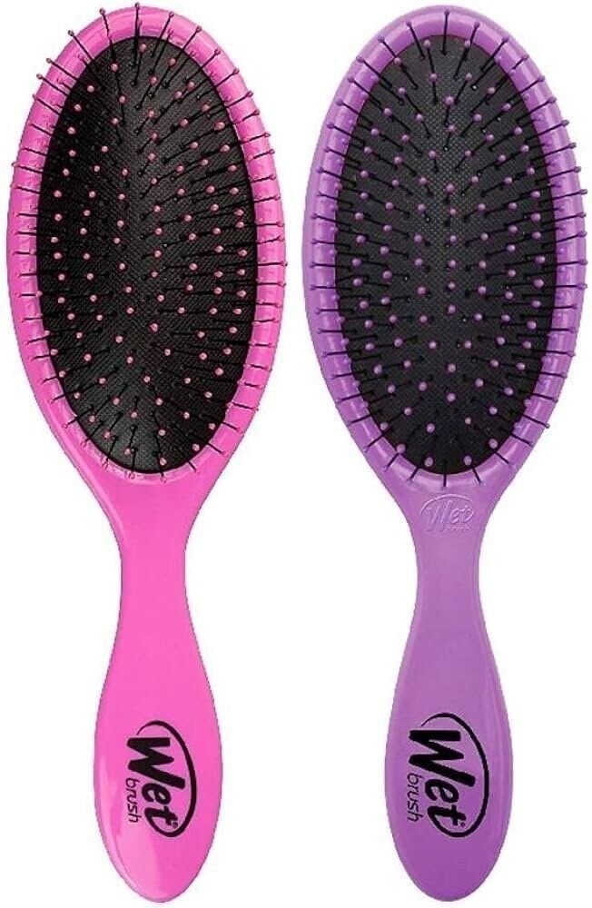 Wet Brush Original Detangler Hair Brush 4 Pack - Pink, Purple, Black