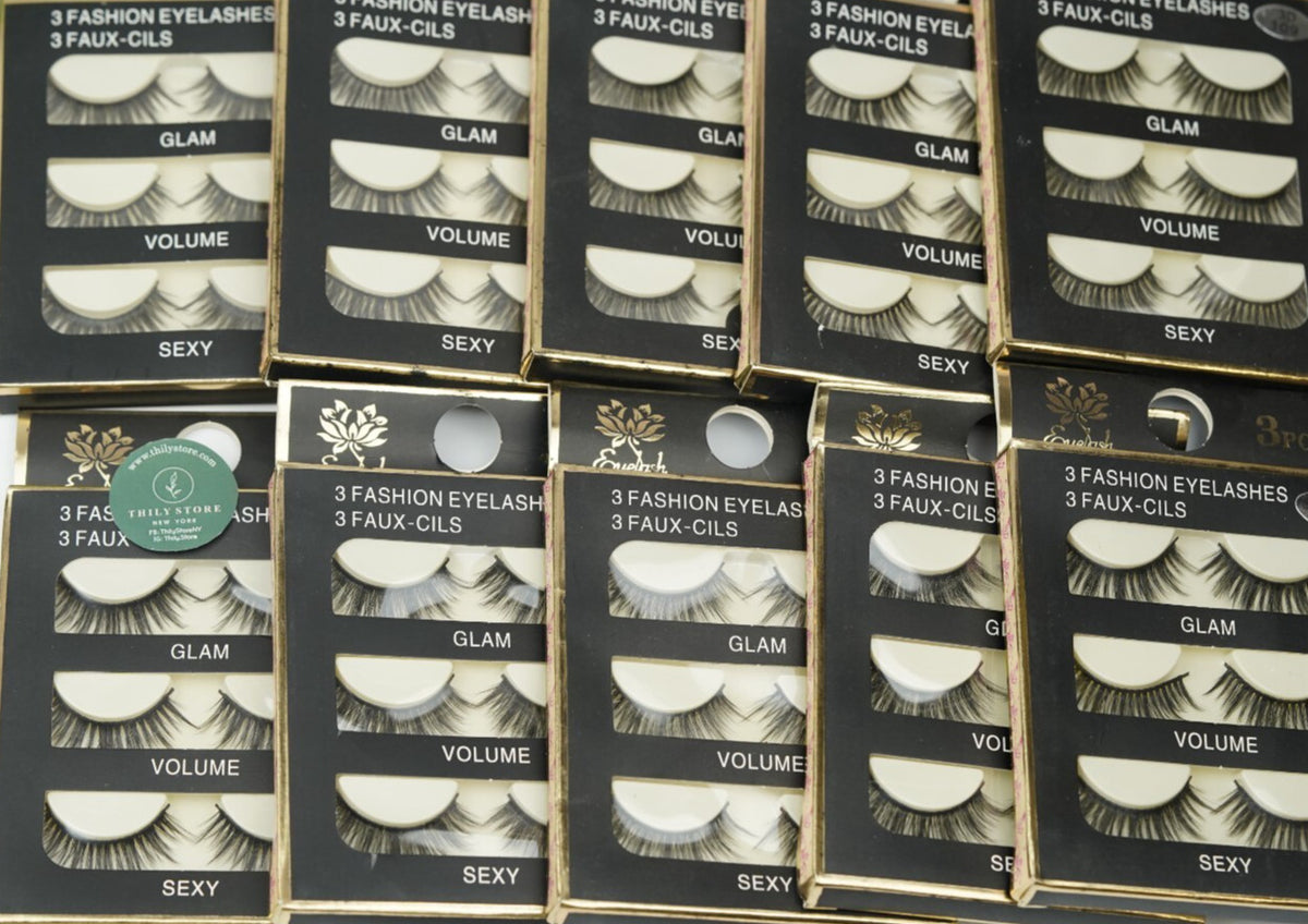 Reusable 3D Mink False Eyelashes Set of 6 Pairs for Natural & Dramatic Looks