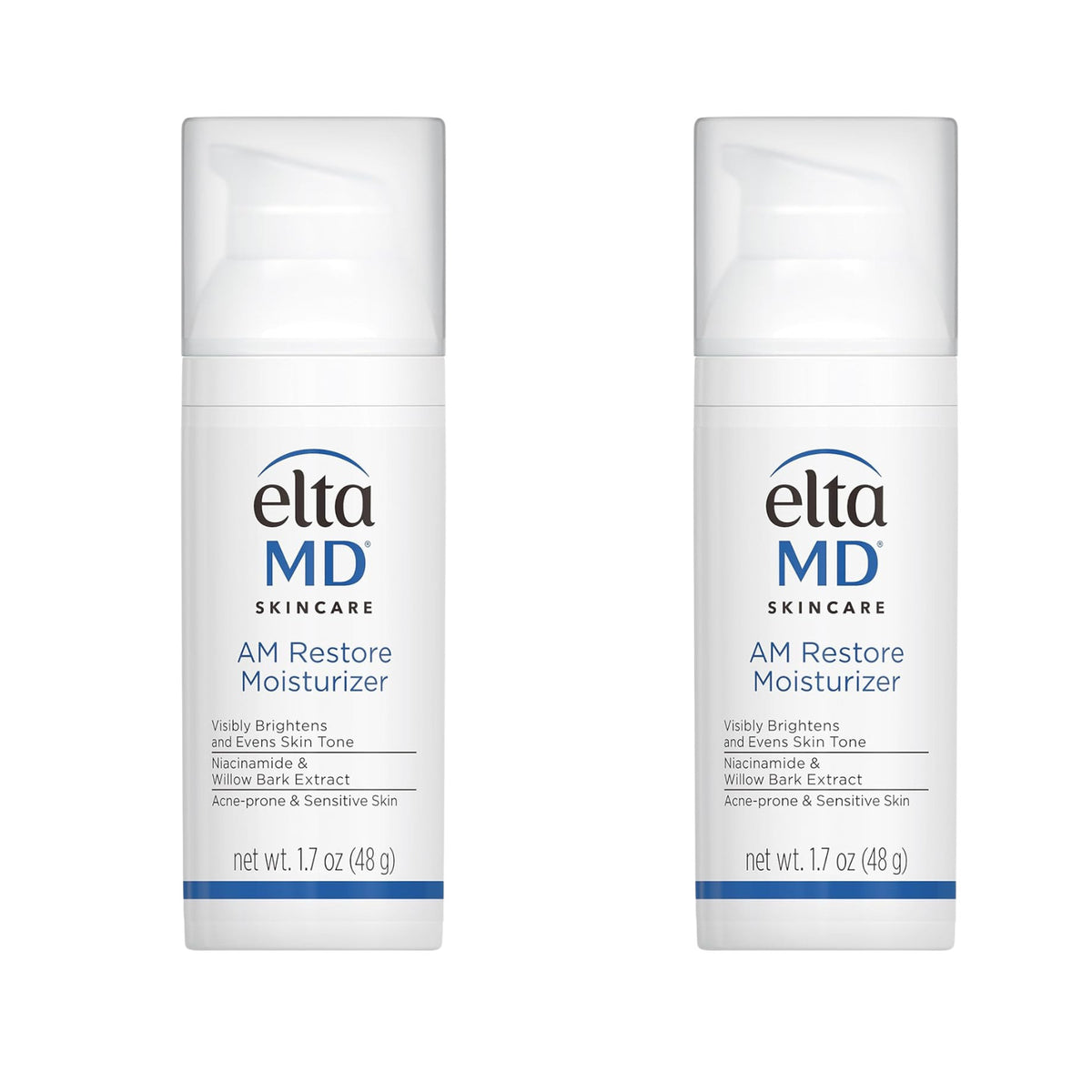 EltaMD AM Restore Moisturizer 1.7 oz (2 Pack) Acne-Prone Sensitive