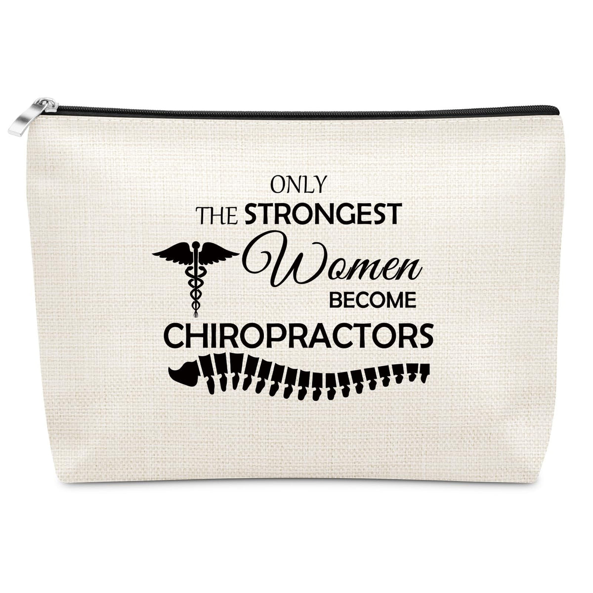 Funny Chiropractor Gift Cosmetic Bag - Medical Professional Travel Organizer