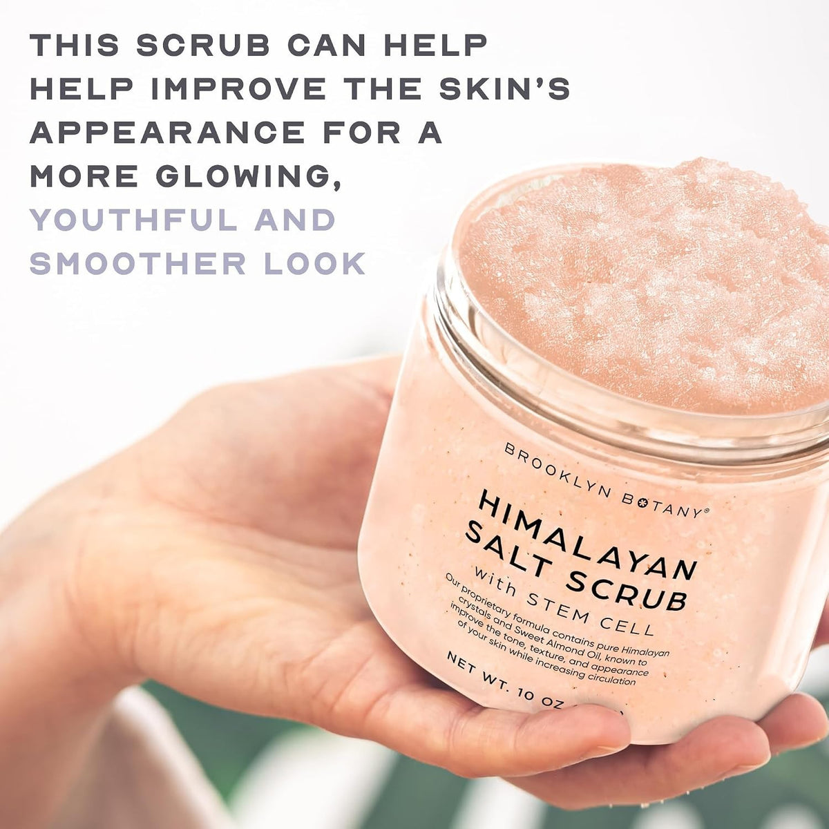 Nourishing Himalayan Salt & Stem Cell Scrub - Anti-Aging Moisturizing