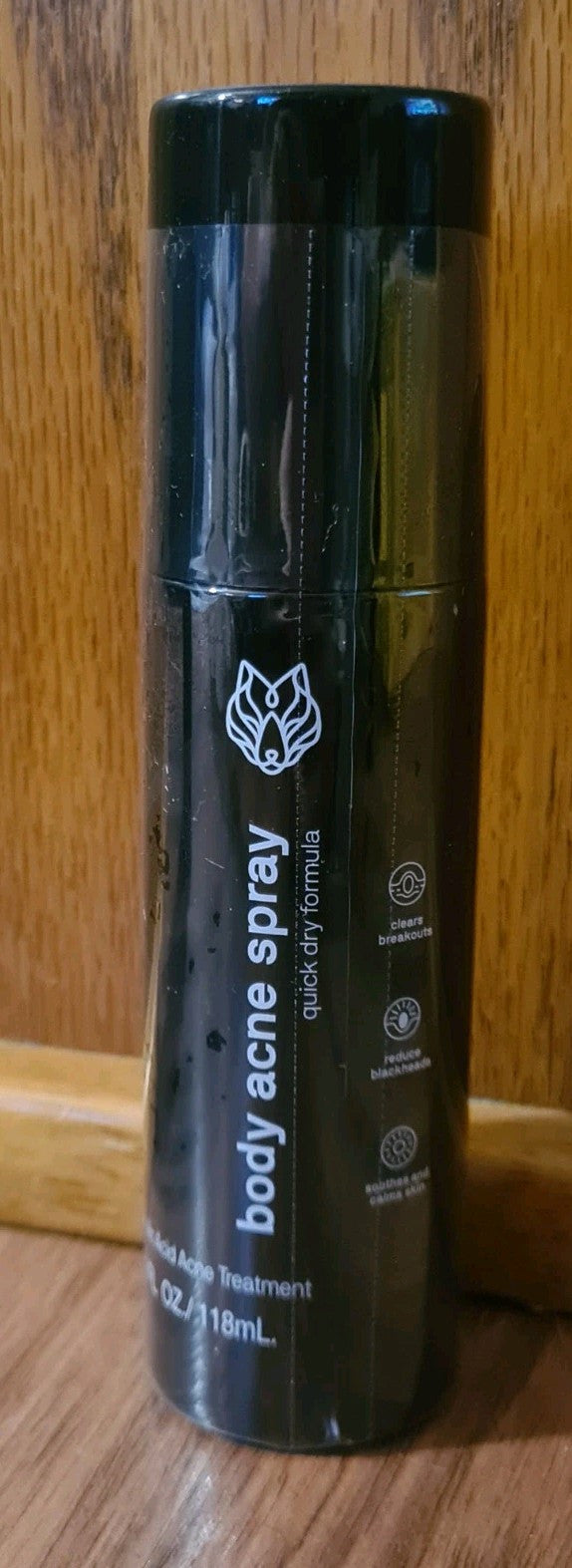 BlackWolf Body Acne Spray - 4 Fl Oz Acne Treatment for Clear Skin
