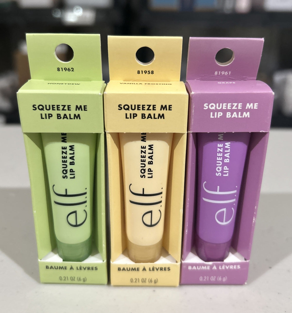 Lip Balm Set with Honeydew Vanilla Grape 3-Pack - Moisturizing Lip Care