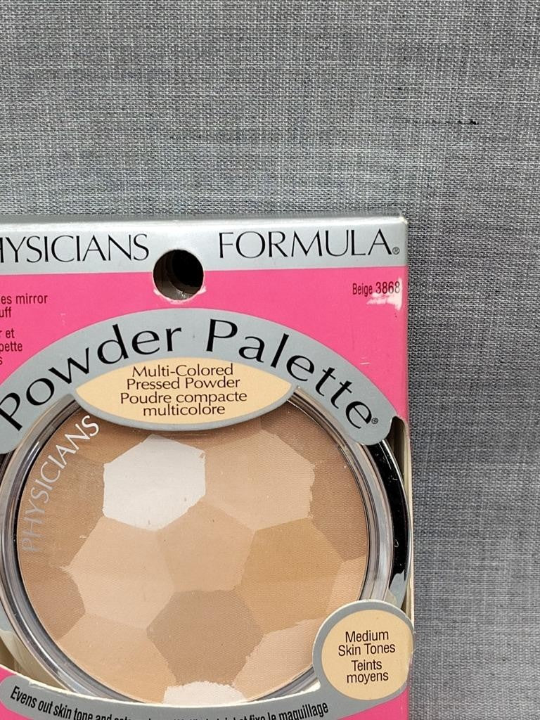 Multi-Colored Pressed Face Powder Palette for Complexion Perfecting