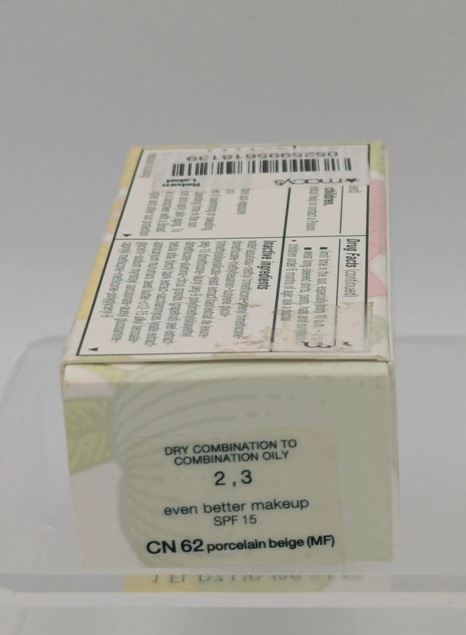 Clinique Discontinued Foundation SPF 15 CN 62 Porcelain Beige 1 oz