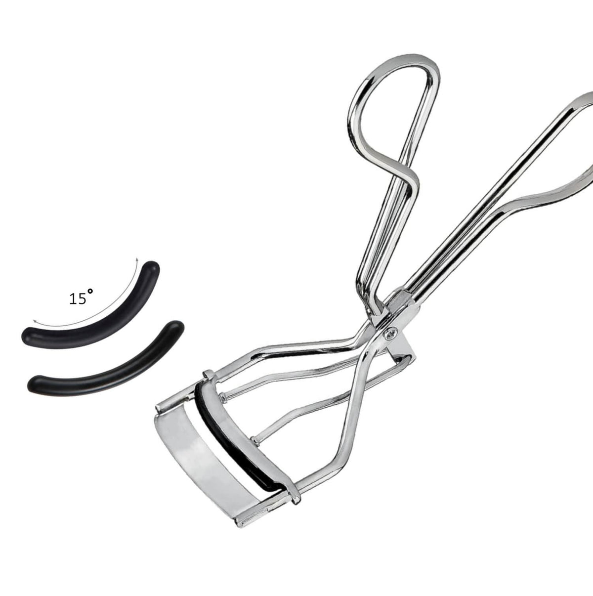 Eyelash Curler Refill Pads - 80 Pack, Flexible Silicone Replacement for Makeup