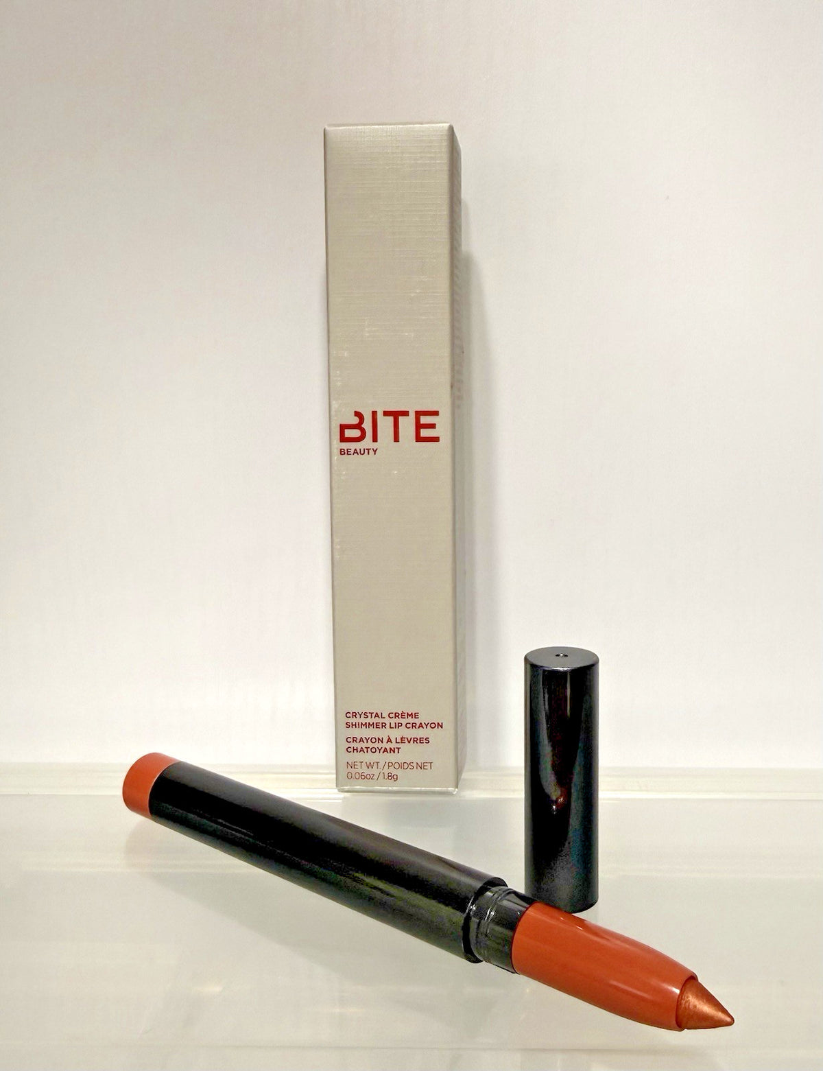 Lip Crayon - Shimmer Lipstick Stick in Candied Guava - Rare, New