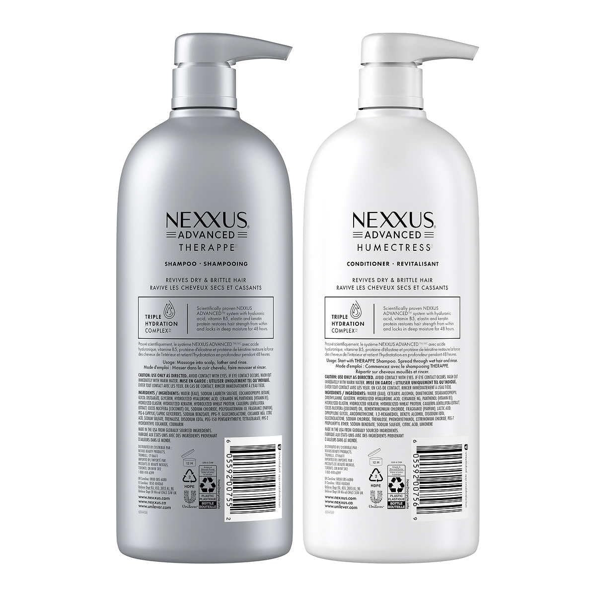 Hydrating Shampoo & Conditioner Set for Deep Nourishment - 2 Pack