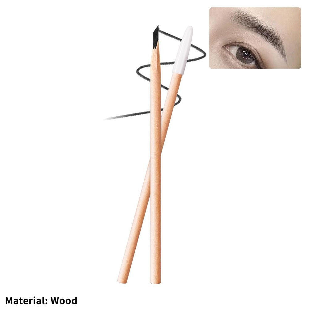 Waterproof Wooden Eyebrow Pencil for Natural, Long-Lasting Brows