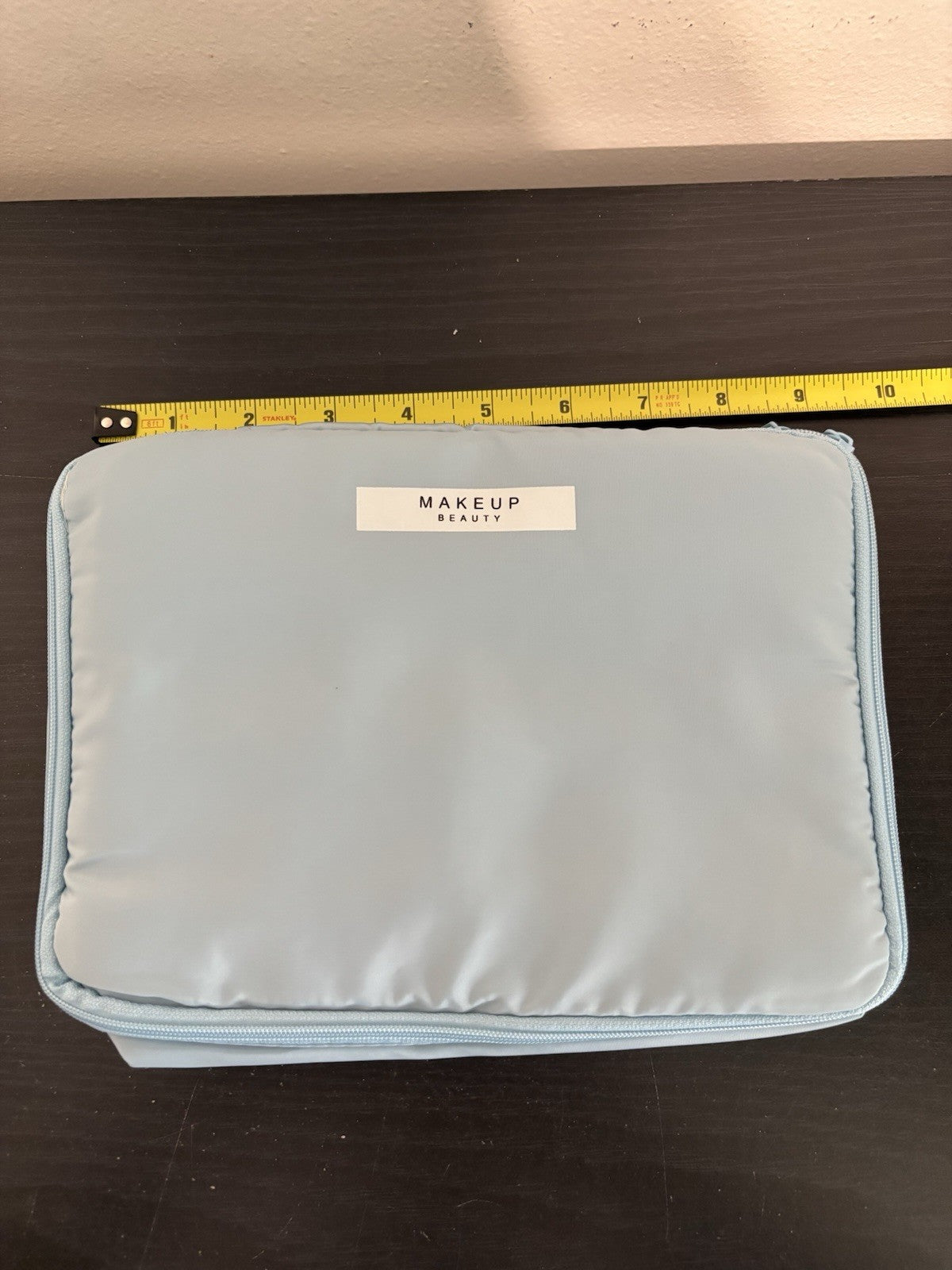 Blue Makeup Cosmetic Bag Travel Pouch 9.5x6.5 Inches Unbranded
