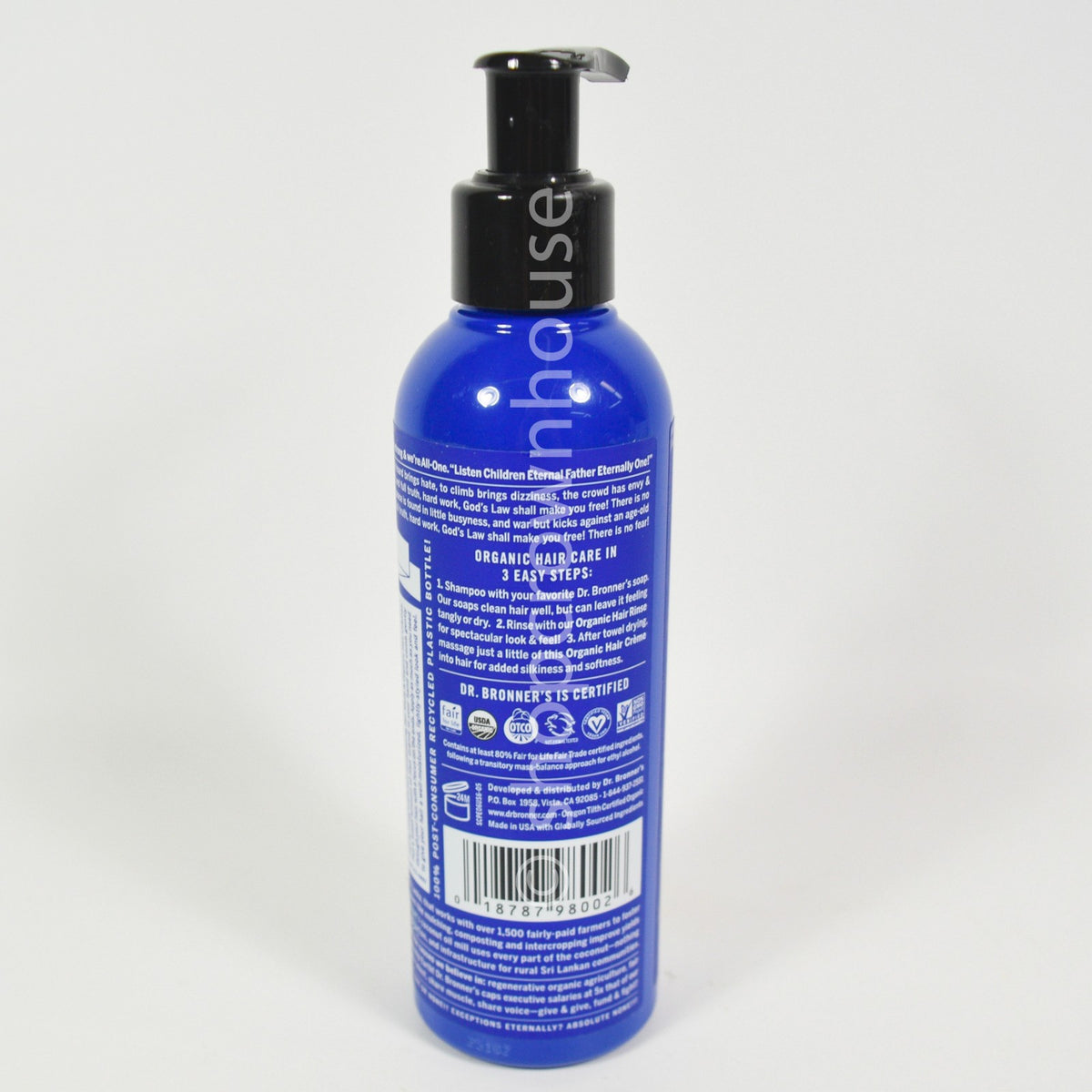 Organic Leave-In Hair Cream with Peppermint - 6 fl oz, Pack of 2