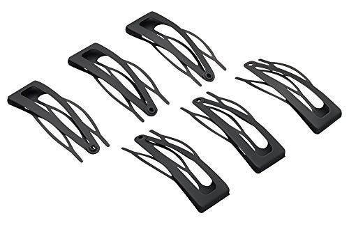 Double Grip Hair Clips, 6 Count, Black (Pack Of 1), Free Shipping