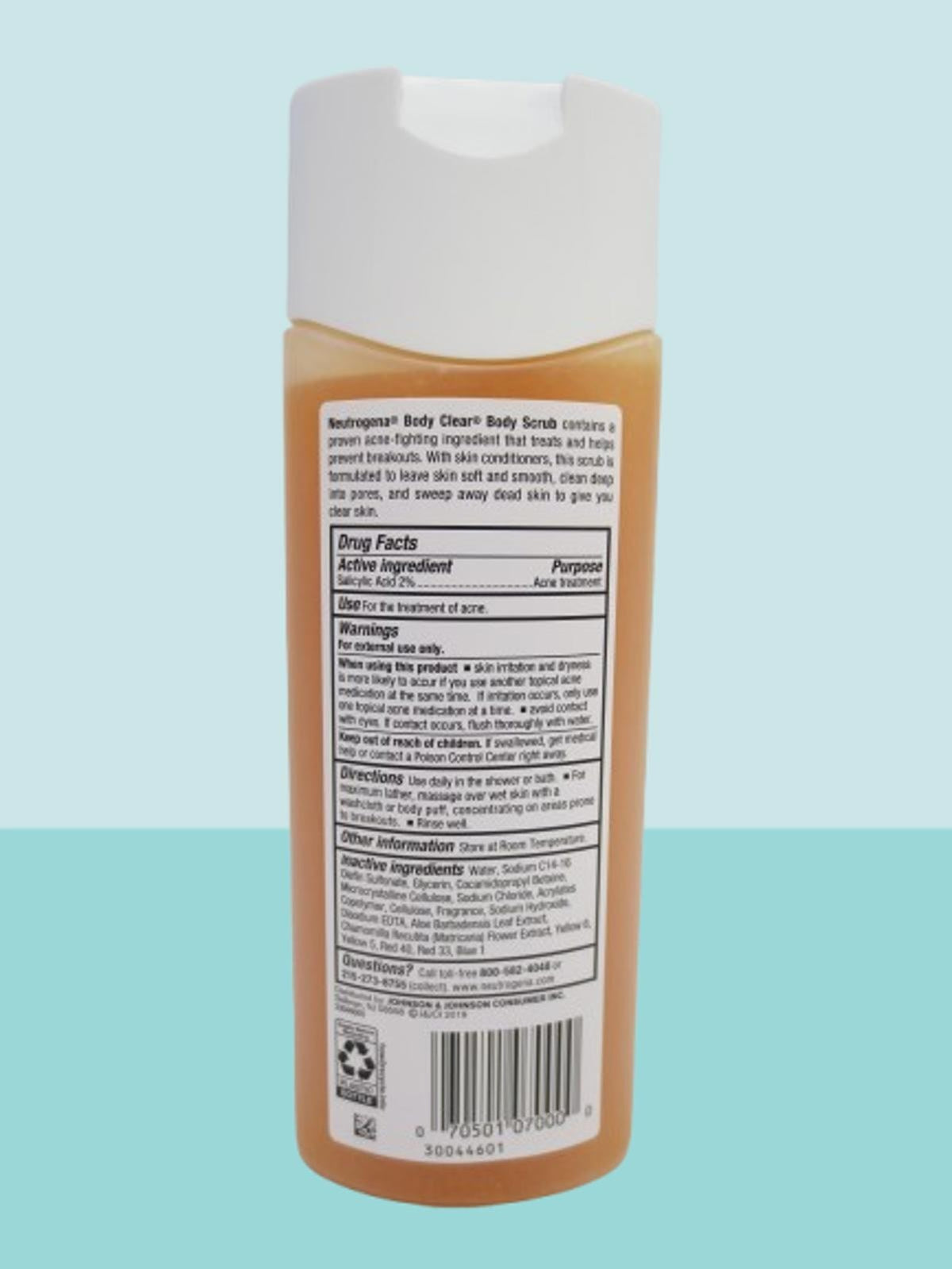 NEUTROGENA BODY CLEAR SCRUB ACNE TREATMENT 8.5 OZ LOT OF 2