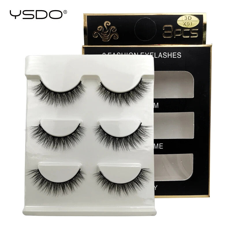 Wholesale 30 Pairs False Eyelashes Natural 3D Faux Cils Cruelty-Free Reusable