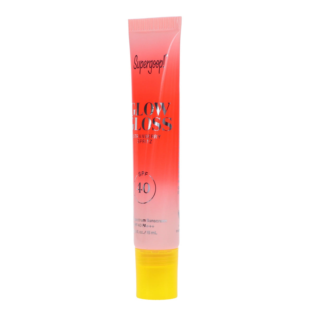 Supergoop! Glow Gloss Strawberry SPF 40 Lip Gloss 0.15 oz - Hydrating Sun Protection