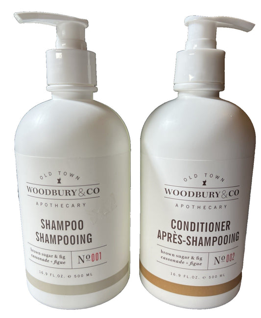Woodbury & Co. Shampoo & Conditioner Set 16.9oz Brown Sugar & Fig - Pack of 2