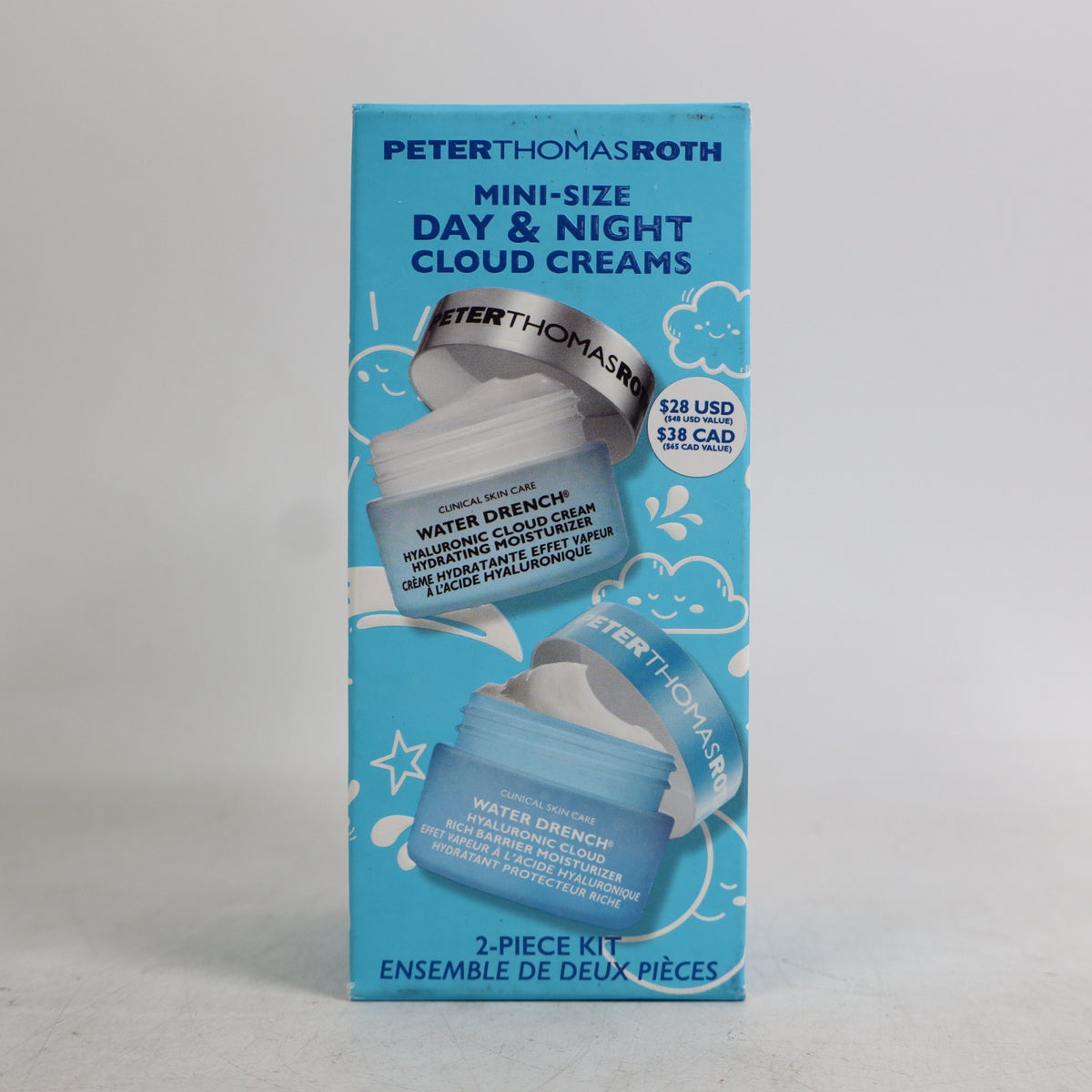 Mini Day and Night Cloud Cream Skincare Set - 2-Piece Kit