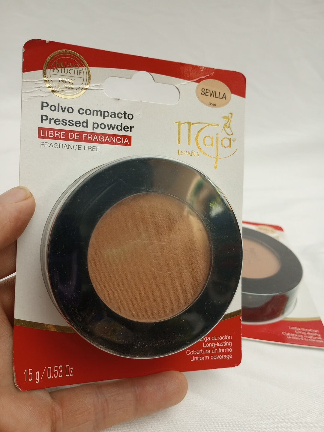 Pressed Powder Set with Mirror & Tassel Compartments - 0.53 OZ, Pack of 2