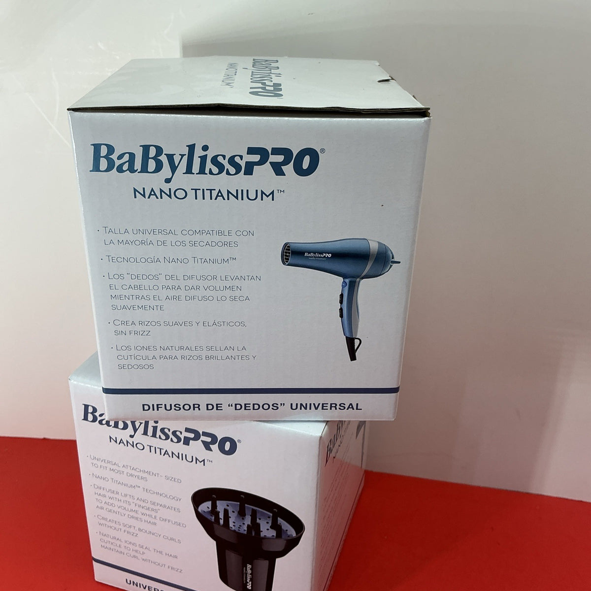 Pack Of 2 BaBylissPRO Nano Titanium Universal Finger Diffuser