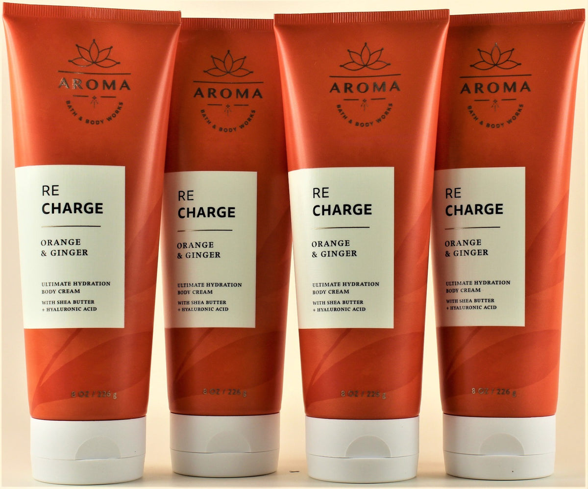 Orange & Ginger Body Cream Lotion 8oz - Pack of 4