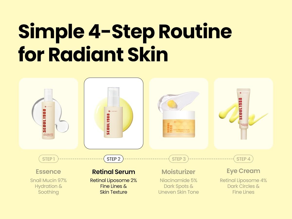 Retinal Serum with Black Ginseng for Fine Lines & Skin Texture - 30ml