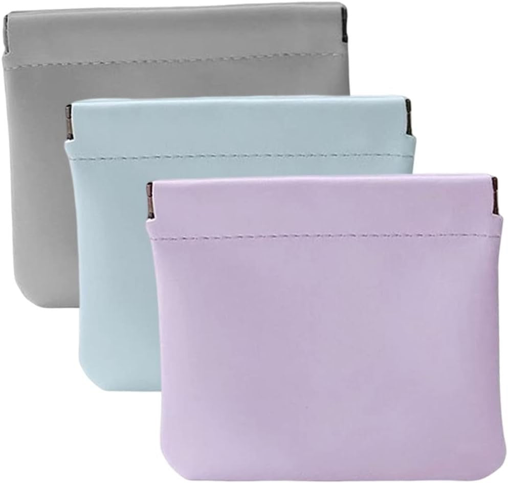 Self-Closing Makeup Bags Set - Waterproof Portable Cosmetic Storage
