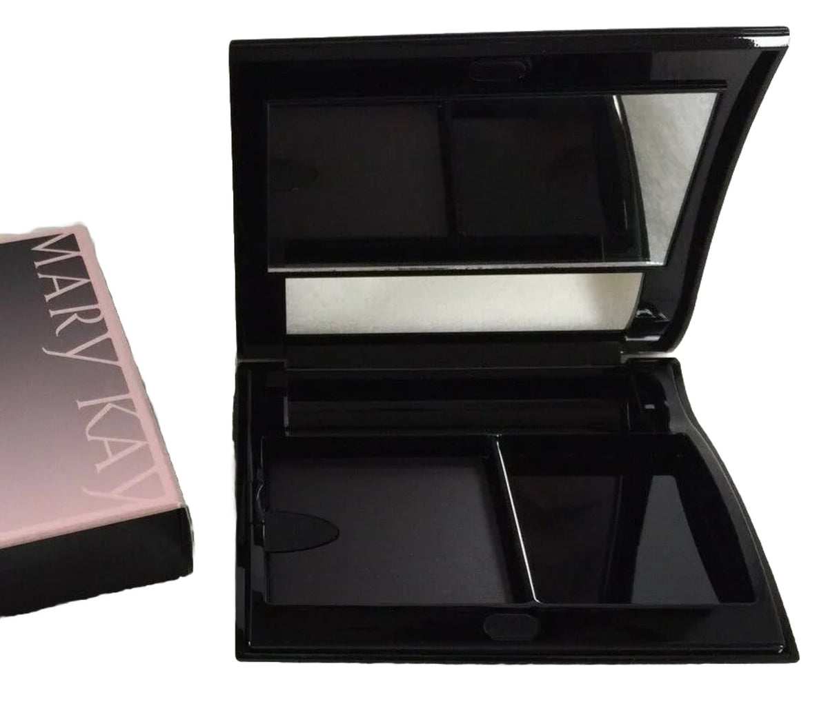 Mary Kay Black Compact Case Unfilled Refillable Makeup Container