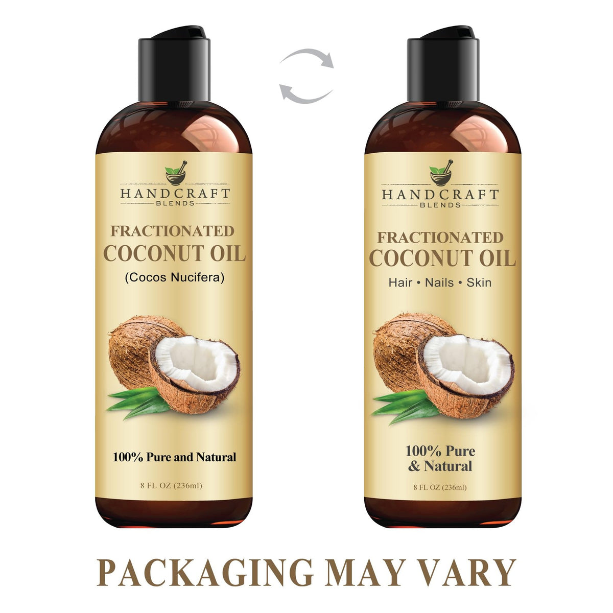 Fractionated Coconut Oil - 8 Fl Oz Pure Body & Skin Oil