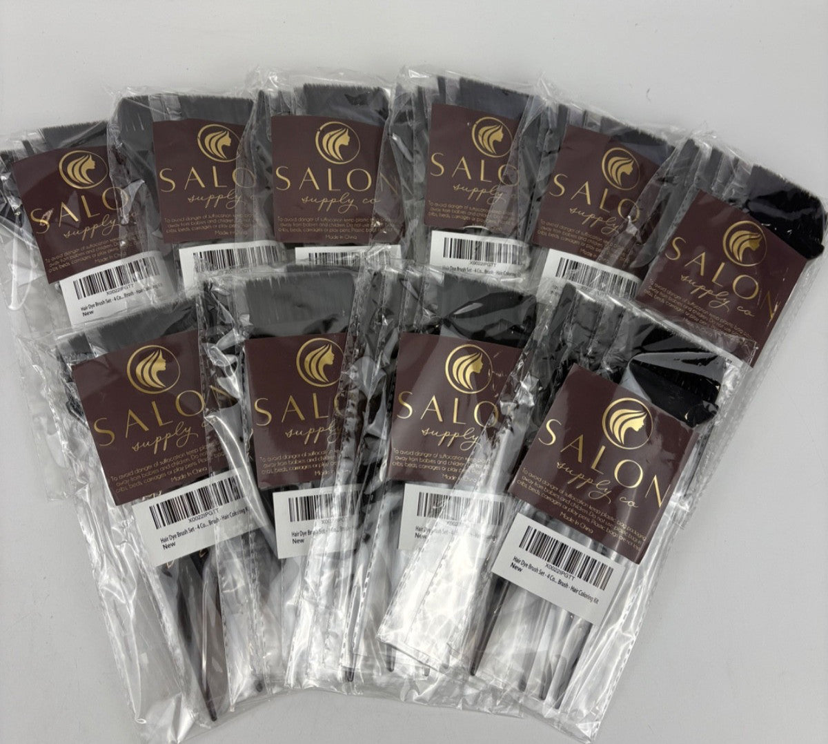 Hair Dye Brush Set - 10 Pack for Hair Coloring & Styling
