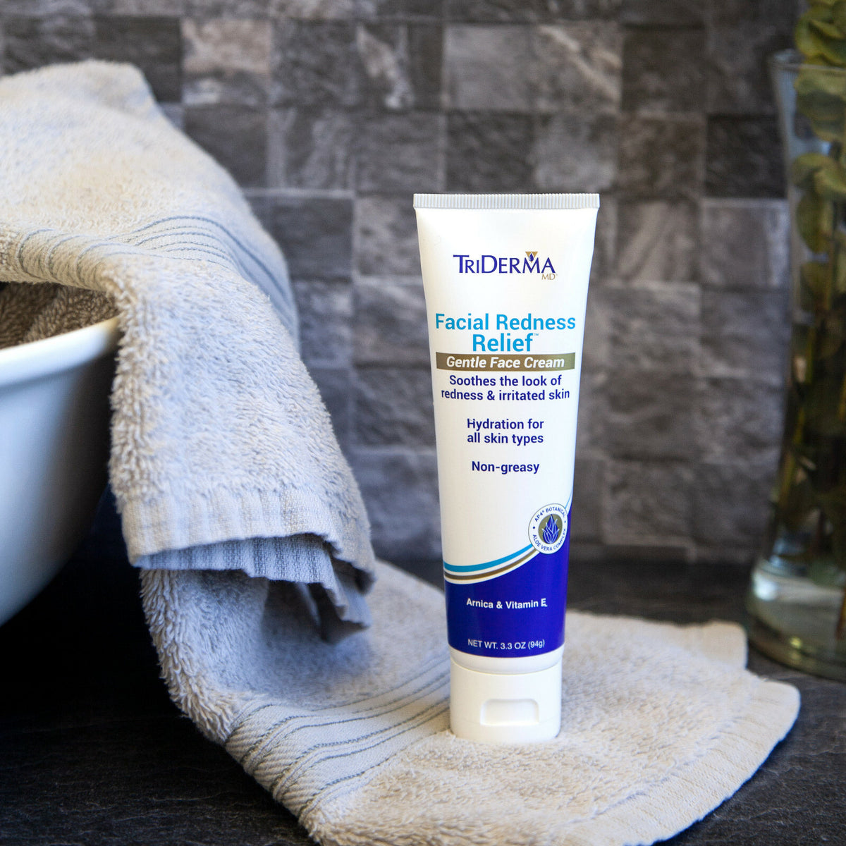 Facial Redness Relief Cream - 3.3 oz Gentle Face Care