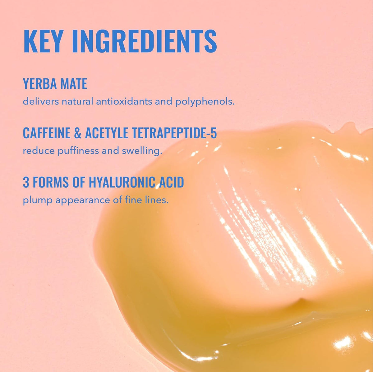 Eye Gel with Caffeine and Yerba Mate for Puffiness & Fine Lines - 15ml