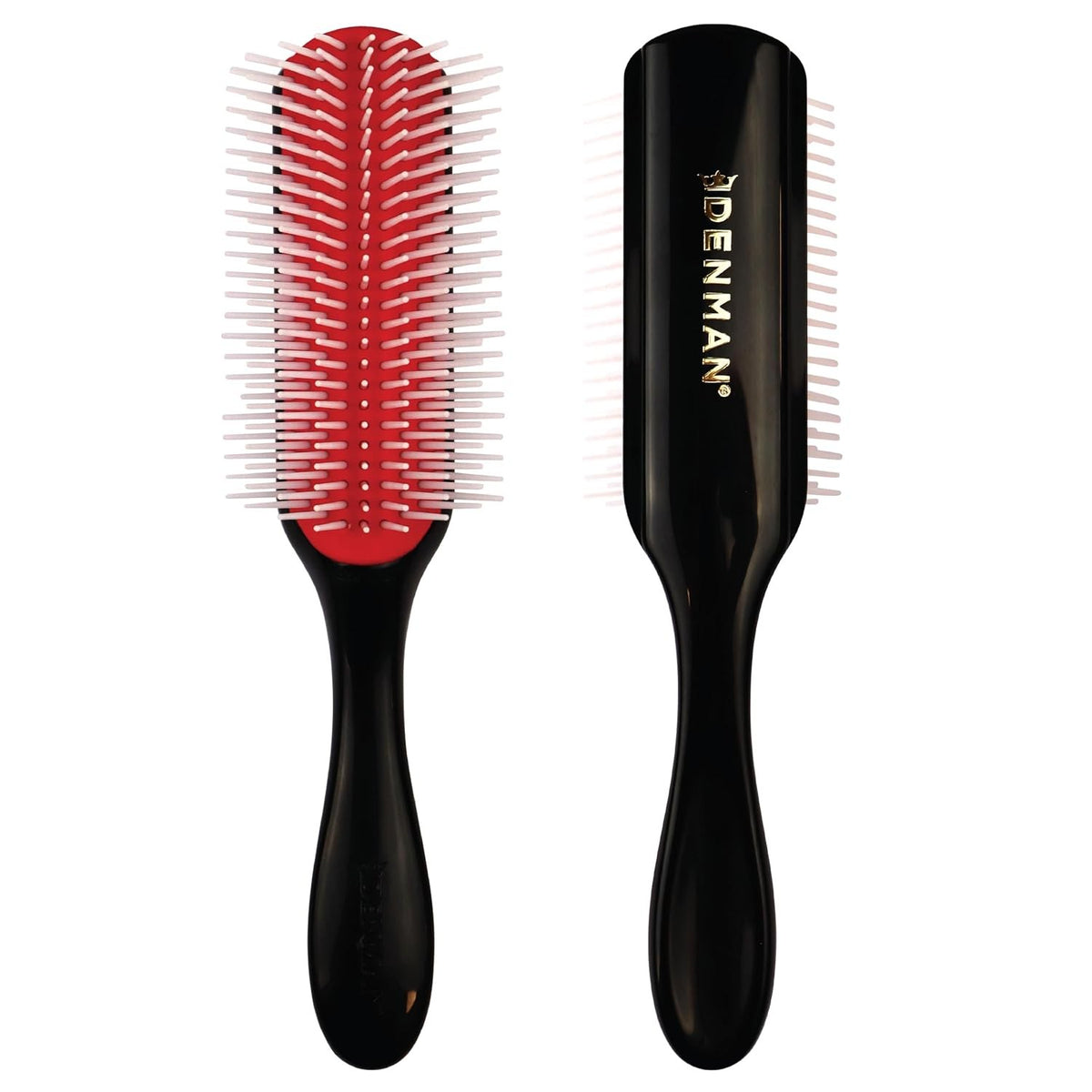 Denman 5 Row Hair Styling Brush for Curly Thick Hair - Detangling & Curl Defining