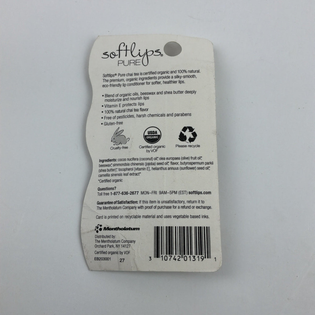 Organic Lip Conditioner with Chai Tea Extract - Softlips Vintage