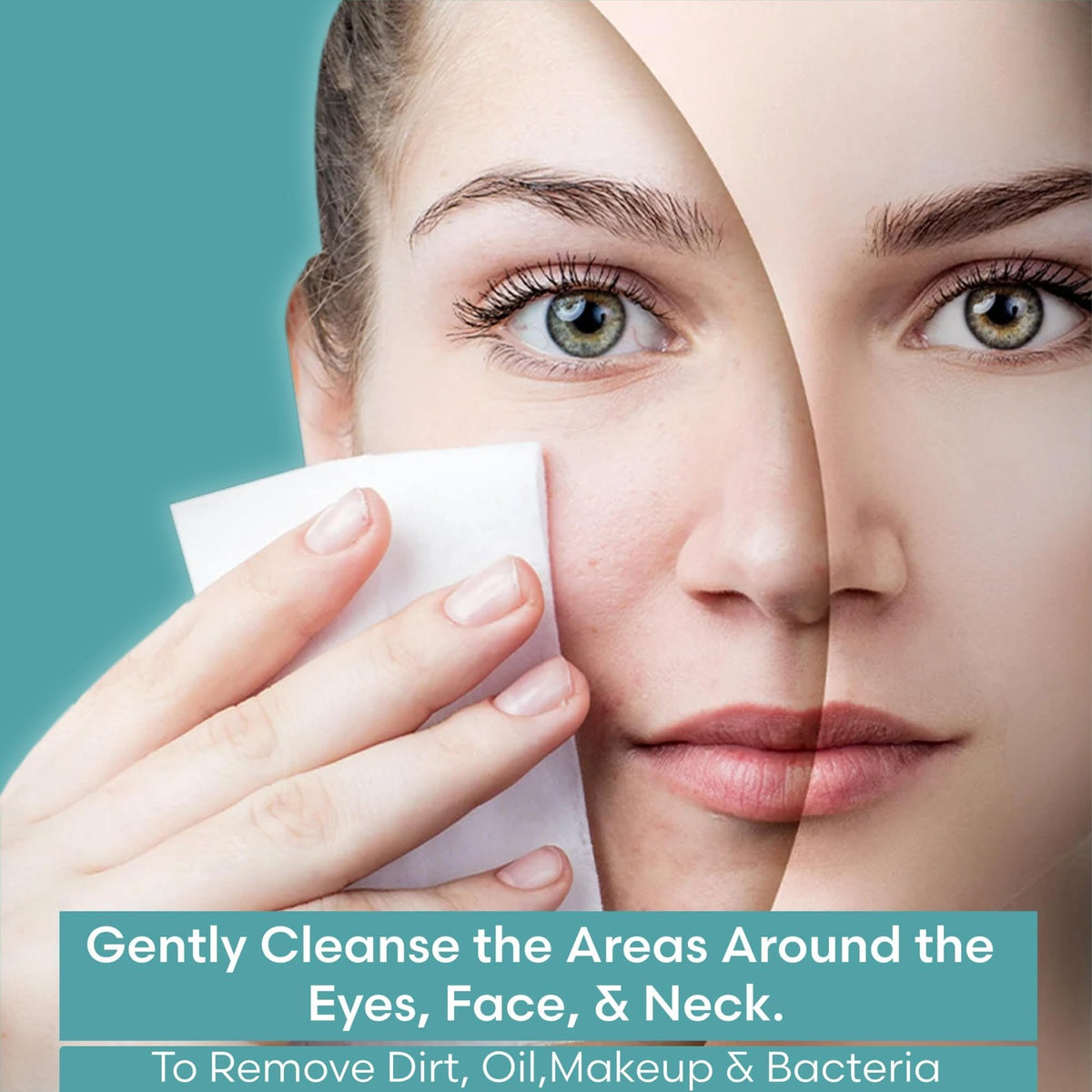 Travel Makeup Remover Wipes - Individually Wrapped Soft Face Cleansing Towelettes with Vitamin C - 40 Count