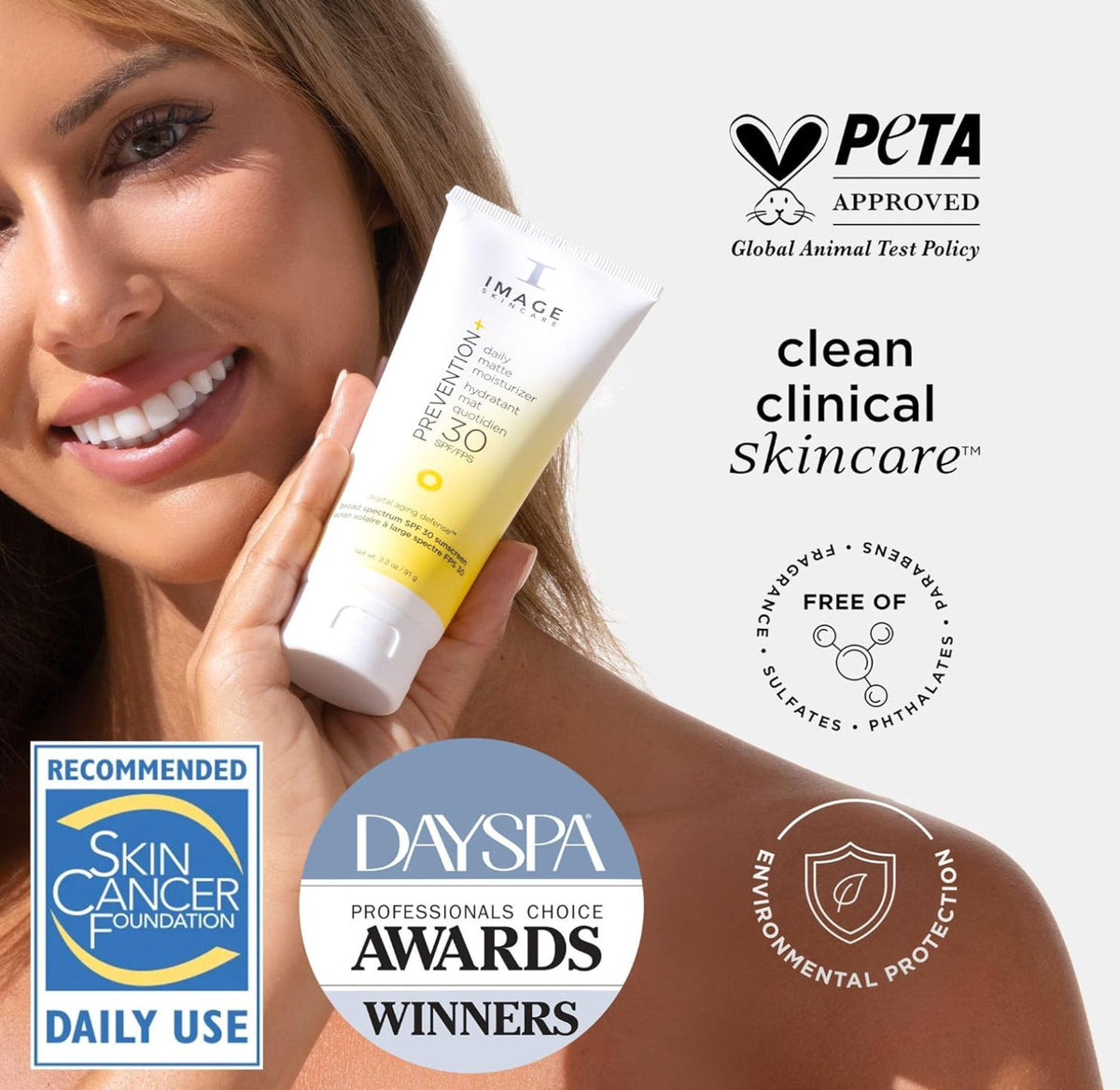 SPF 30 Daily Matte Moisturizer 6oz - Oil-Free Face Sunscreen
