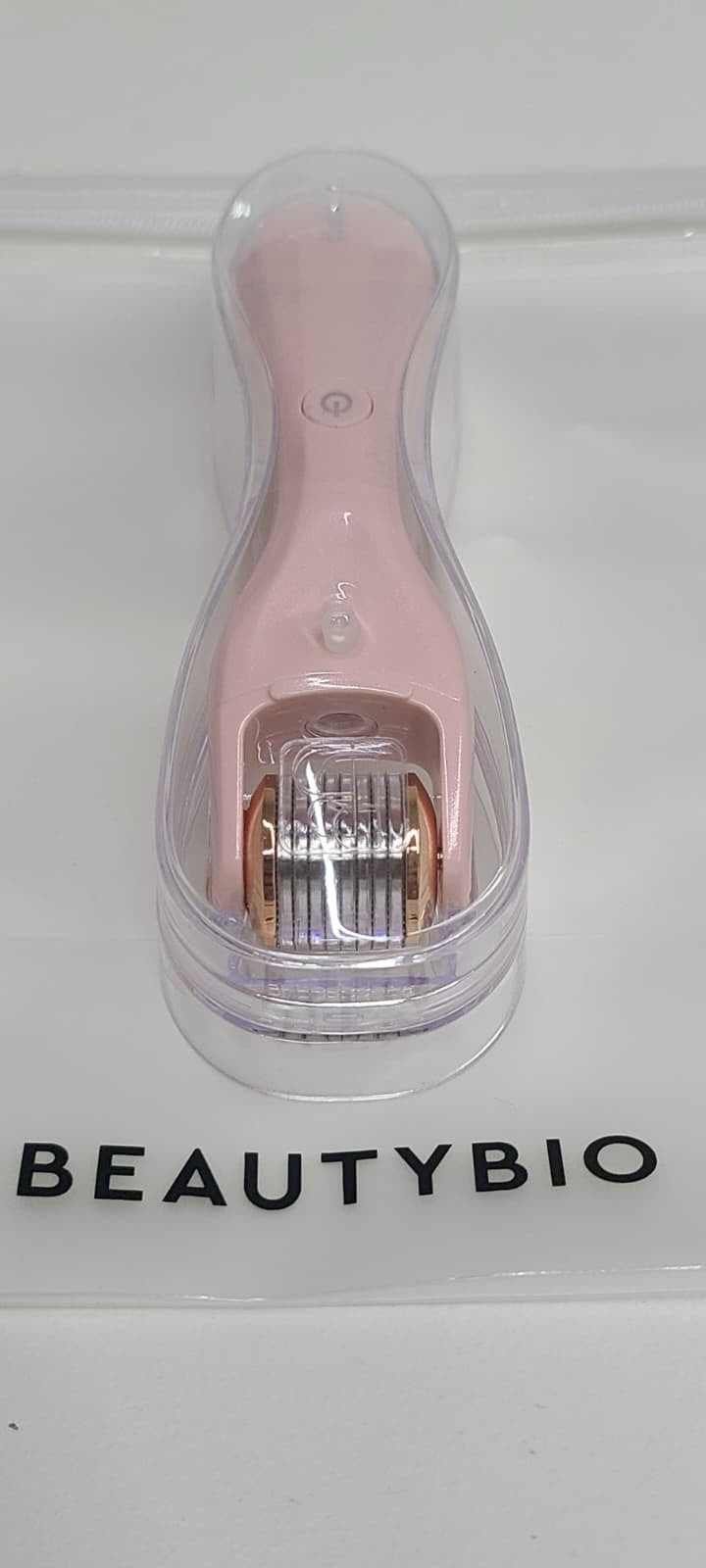 Microneedling Facial Tool with Face Attachment and Charger - Pink